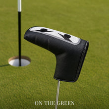Lucky Birdie Golf Putter Cover, Black PU Synthetic Leather Golf Putter Headcover 1 Piece