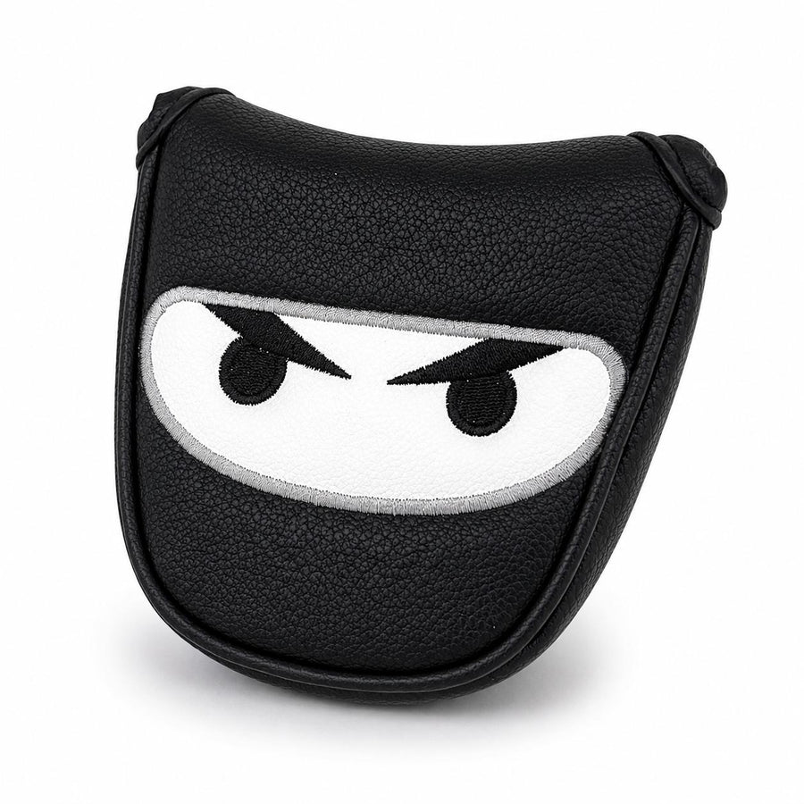 Lucky Birdie Ninja Eyes Golf Putter Cover, Graphic Golf Putter Headcover, Cool Novelty Golf Club Cover
