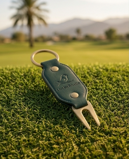 LuckyBirdie Premium Leather Divot Tool