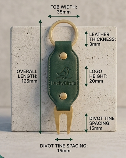 LuckyBirdie Premium Leather Divot Tool