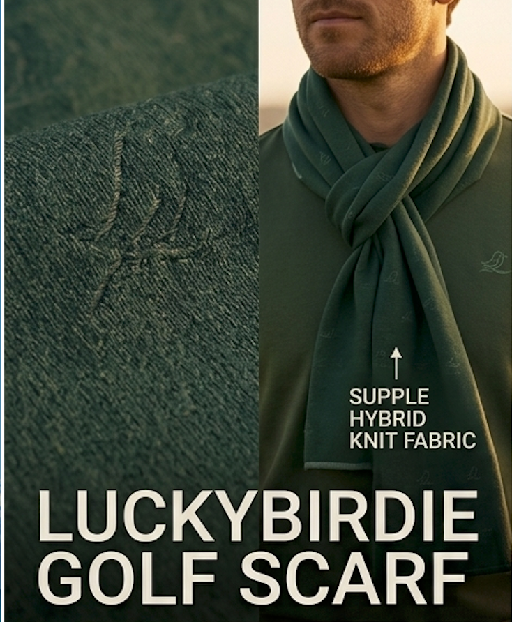 Lucky Birdie Golf Scarf