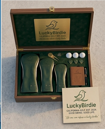The LuckyBirdie Heritage Executive Golf Gift Set