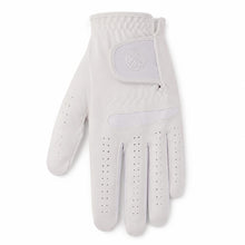 Lucky Men's White Left Hand Golf Glove for Right-Handed Golfers, Microfiber Practice Glove with Wrist Closure, Size 26 or 27, 1 Glove