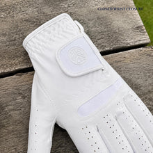 Lucky Men's White Left Hand Golf Glove for Right-Handed Golfers, Microfiber Practice Glove with Wrist Closure, Size 26 or 27, 1 Glove