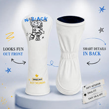 Lucky Birdie Golf Headcover, Driver Fairway Wood Hybrid / UT Golf Club Head Covers, White Embroidered Golf Accessories