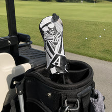 Black & White Playing Card Golf Driver Headcover, Golf Club Head Cover, Protective Driver Cover for Men Women, Funny Poker Design Golf Accessories